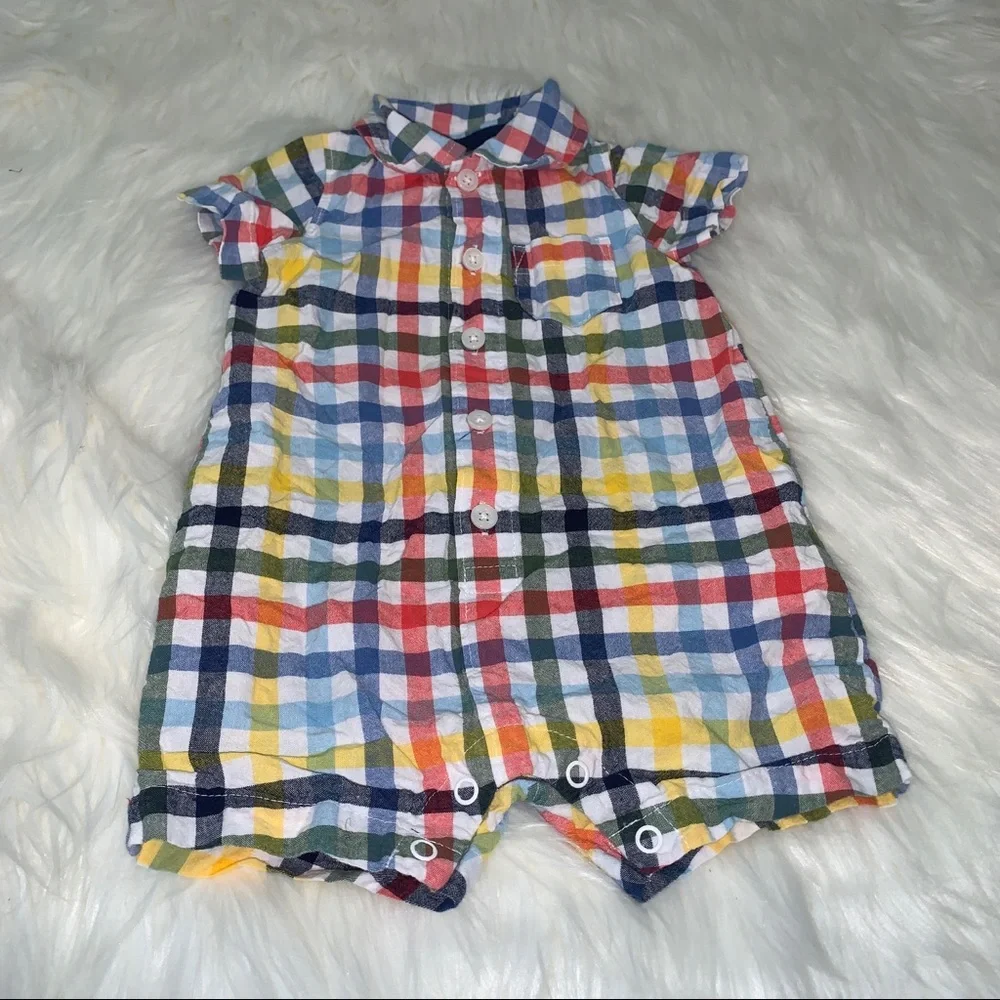 Carter’s plaid outfit - 6 months